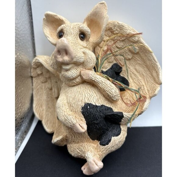 Pete Apsit When Pigs Fly Angel Pig Shelf Sitter House Of Lloyd  NEW Mint Signed - Picture 1 of 10